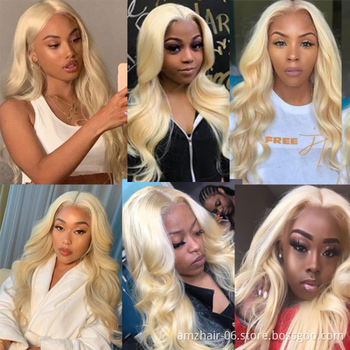 Cheap 613 Blonde HD Full Lace Wigs Raw Peruvian Virgin Human Hair Lace Front Wig for Black Women Lace Frontal Closure Wig Vendor